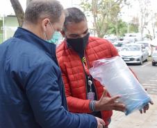Sesa recebe doação de máscaras face shield da Celepar 