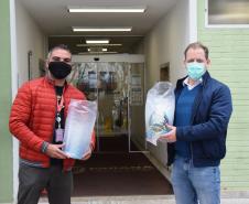Sesa recebe doação de máscaras face shield da Celepar 