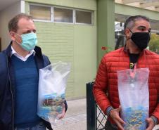 Sesa recebe doação de máscaras face shield da Celepar 
