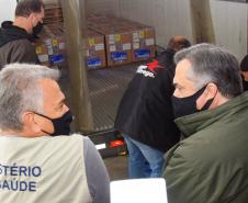 Paraná recebe 234 mil vacinas contra a Covid-19; doses da Pfizer vão para os 399 municípios