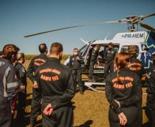Sesa realiza curso para profissionais que atuam nos helicópteros de resgate do Estado