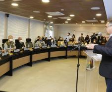 O secretário de Estado da Saúde, Beto Preto acompanha o ministro da Saúde, Marcelo Queiroga, nesta terça-feira (20) na Itaipu Binacional em Foz do Iguaçu. 