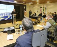 O secretário de Estado da Saúde, Beto Preto acompanha o ministro da Saúde, Marcelo Queiroga, nesta terça-feira (20) na Itaipu Binacional em Foz do Iguaçu. 