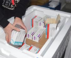 Saúde inicia distribuição de mais de 400 mil vacinas contra a Covid-19