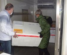 Estado inicia distribuição de 131,9 mil vacinas contra a Covid-19