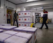 Paraná recebe mais 184.250 vacinas da AstraZeneca e completa 40ª pauta de entrega