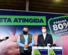 Paraná alcança 80,6% da população adulta vacinada com duas semanas de antecedência