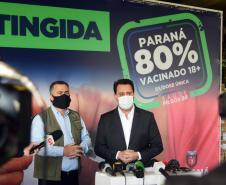 Paraná alcança 80,6% da população adulta vacinada com duas semanas de antecedência
