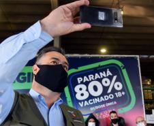 Paraná alcança 80,6% da população adulta vacinada com duas semanas de antecedência