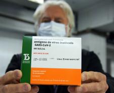 95,4 mil doses de vacinas contra Covid-19 chegam ao Paraná neste domingo