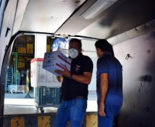  Paraná distribui nesta segunda-feira 223.268 doses de vacinas contra a Covid-19