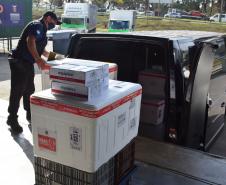  Paraná distribui nesta segunda-feira 223.268 doses de vacinas contra a Covid-19