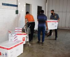  Paraná distribui nesta segunda-feira 223.268 doses de vacinas contra a Covid-19