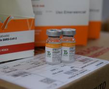 Mais 187 mil doses chegaram ao Paraná neste sábado