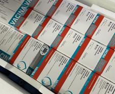 Paraná recebe 55,2 mil vacinas contra a Covid-19 para segunda dose; 229,3 mil chegam à noite