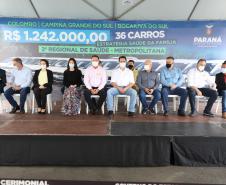 Governador entrega 36 carros da Saúde para Colombo, Bocaiúva do Sul e Campina Grande do Sul