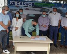 Estado entrega 26 veículos e assina convênio de R$ 5 milhões em Cianorte