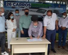 Estado entrega 26 veículos e assina convênio de R$ 5 milhões em Cianorte