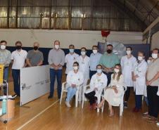 Secretário participa da 2ª etapa do projeto pioneiro da Pfizer de vacinação de adolescentes em Toledo