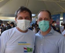 Paraná e Ministérios da Saúde do Brasil e Paraguai realizam testagem e vacinação na fronteira