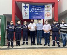 Secretário participa de inauguração da nova base do Samu e Centro de Especialidades em Corbélia