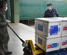 A Secretaria de Estado da Saúde (Sesa) recebeu nesta quarta-feira (8) mais 240.548 vacinas contra a Covid-19.