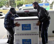 A Secretaria de Estado da Saúde (Sesa) recebeu nesta quarta-feira (8) mais 240.548 vacinas contra a Covid-19.