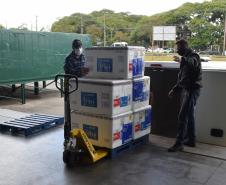 A Secretaria de Estado da Saúde (Sesa) recebeu nesta quarta-feira (8) mais 240.548 vacinas contra a Covid-19.