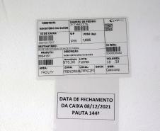 A Secretaria de Estado da Saúde (Sesa) recebeu nesta quarta-feira (8) mais 240.548 vacinas contra a Covid-19.