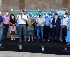 Governador entrega 42 caminhonetes para reforçar trabalho de vigilância ambiental