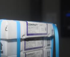 Mais 194 mil vacinas da Pfizer contra a Covid-19 chegam ao Estado 