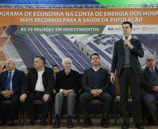 Programa de economia na conta de energia dos hospitais filantrópicos do Paraná. Mais recursos para a saúde da população. R$ 35 milhões em investimentos