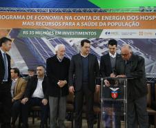 Programa de economia na conta de energia dos hospitais filantrópicos do Paraná. Mais recursos para a saúde da população. R$ 35 milhões em investimentos