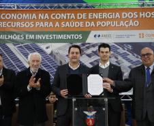 Programa de economia na conta de energia dos hospitais filantrópicos do Paraná. Mais recursos para a saúde da população. R$ 35 milhões em investimentos