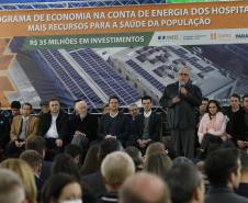 Programa de economia na conta de energia dos hospitais filantrópicos do Paraná. Mais recursos para a saúde da população. R$ 35 milhões em investimentos