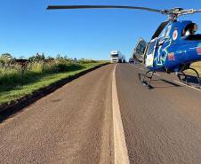 Paraná inicia sistema de transfusão de sangue nos resgates aeromédicos