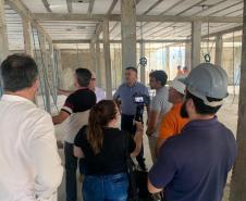 Visita na obra do Hospital maternidade de Guaratuba