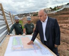 Secretários vistoriam obras do Hospital de Colombo, que reforçará atendimento na região