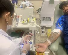 Com apoio dos três clubes de Curitiba, campanha incentiva população a doar sangue