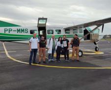 Operação com aeronave do Estado garante transporte de órgãos à RMC e Distrito Federal