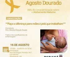 Agosto Dourado: Saúde promove diversas ações para incentivo à amamentação