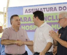 O governador Carlos Massa Ratinho Junior assinou convênio para a conclusão das obras do Hospital de Cianorte
