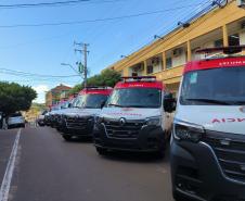 Estado entrega sete novas ambulâncias para reforçar o Samu do Norte Pioneiro