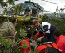 Serviço aeromédico do Paraná bate recorde histórico em 2023 com mais de 4 mil atendimentos