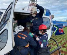Serviço aeromédico do Paraná bate recorde histórico em 2023 com mais de 4 mil atendimentos