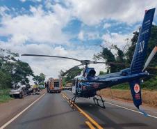 Serviço aeromédico do Paraná bate recorde histórico em 2023 com mais de 4 mil atendimentos