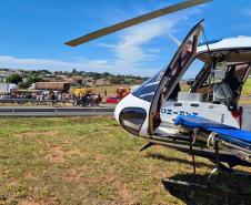 Serviço aeromédico do Paraná bate recorde histórico em 2023 com mais de 4 mil atendimentos