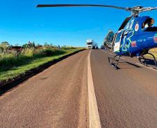 Serviço aeromédico do Paraná bate recorde histórico em 2023 com mais de 4 mil atendimentos
