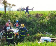 Serviço aeromédico do Paraná bate recorde histórico em 2023 com mais de 4 mil atendimentos