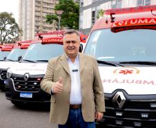 Estado entrega 24 novas ambulâncias para fortalecer o Samu de Curitiba